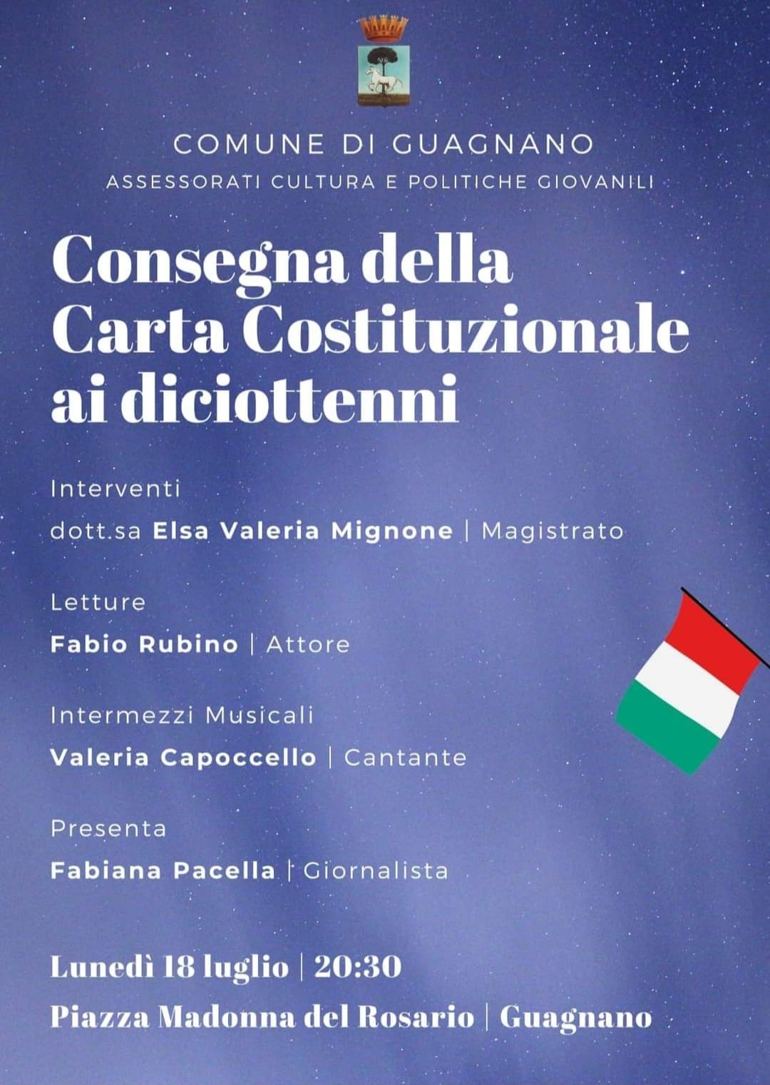 Cerimonia Carta Costituzionale