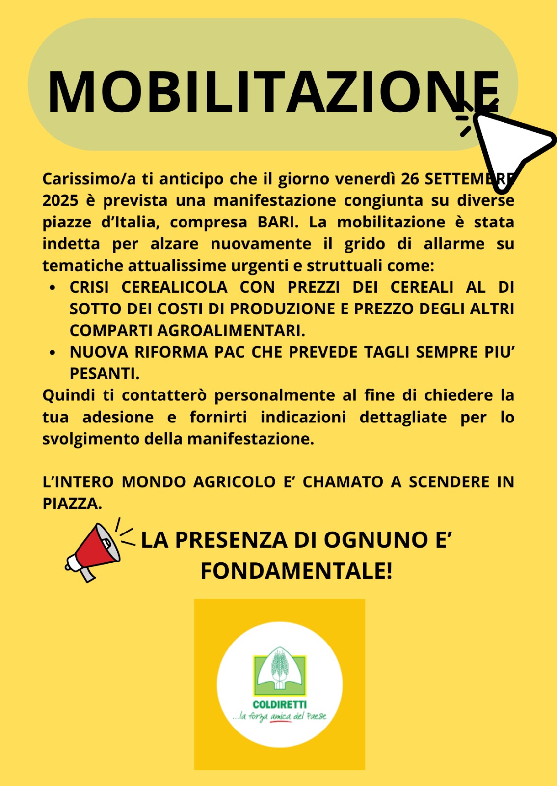 locandina Coldiretti